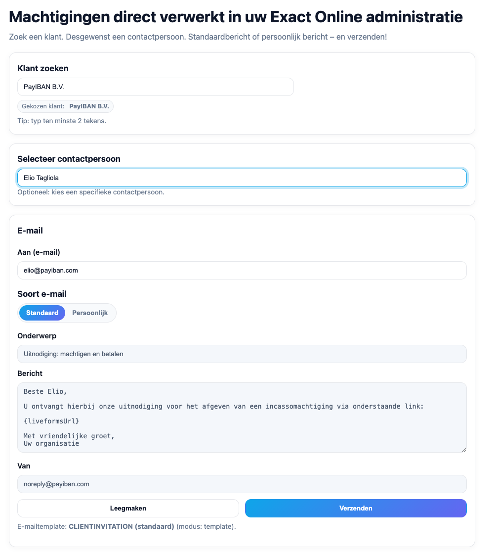 Nieuwe app voor incassomachtigingen